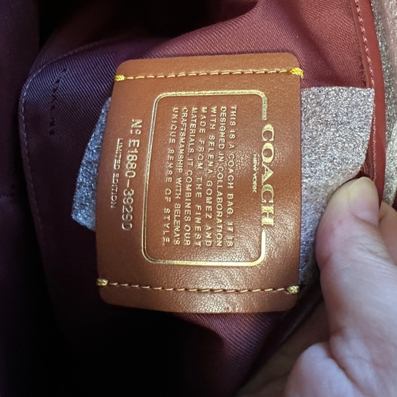 NWT! RARE! Coach X Selena Gomez Bond Bag Peony/Pink Leather Satchel 39290 - Picture 9 of 11